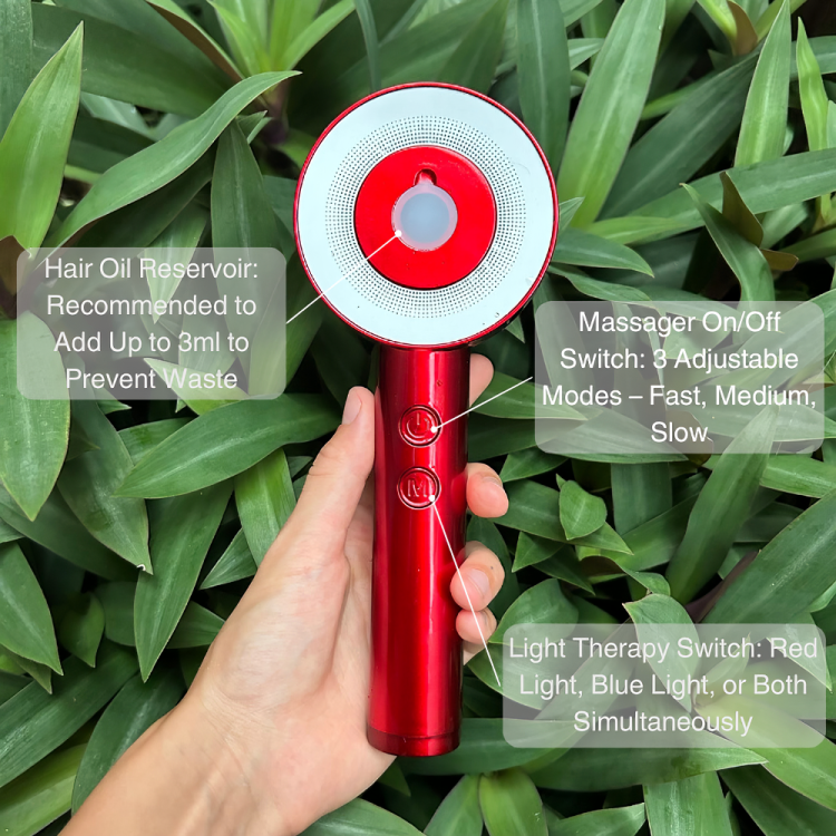 VitalGlow™ Red Light Therapy Massager Brush